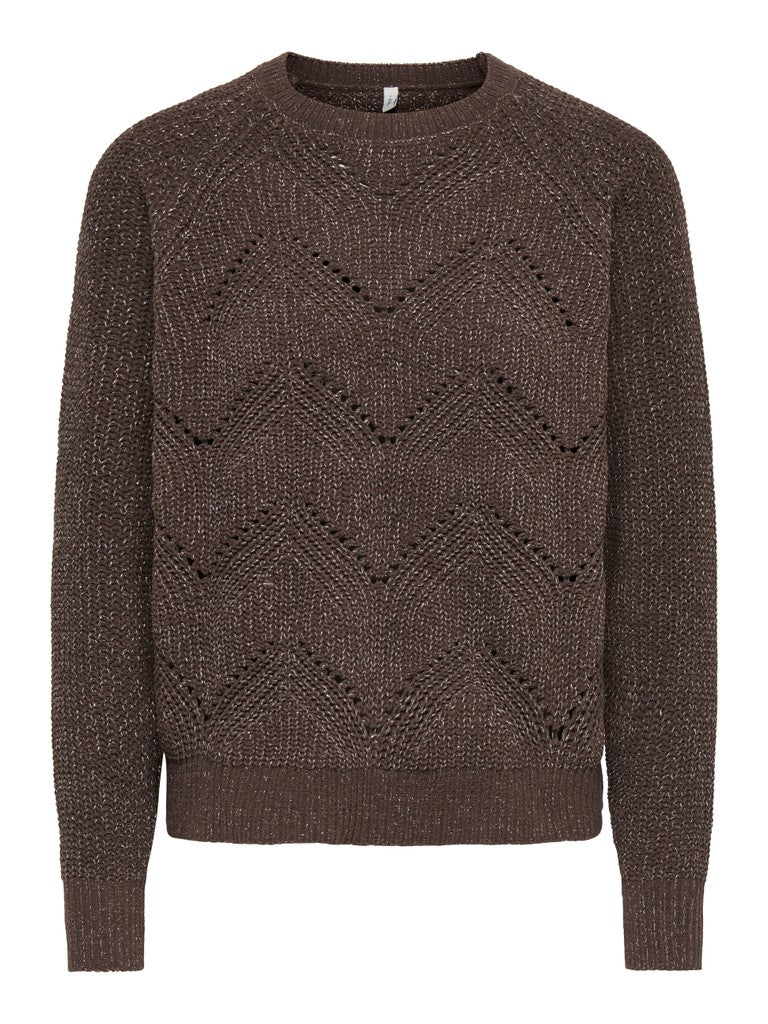Maglia girocollo intarsi