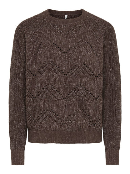 Maglia girocollo intarsi