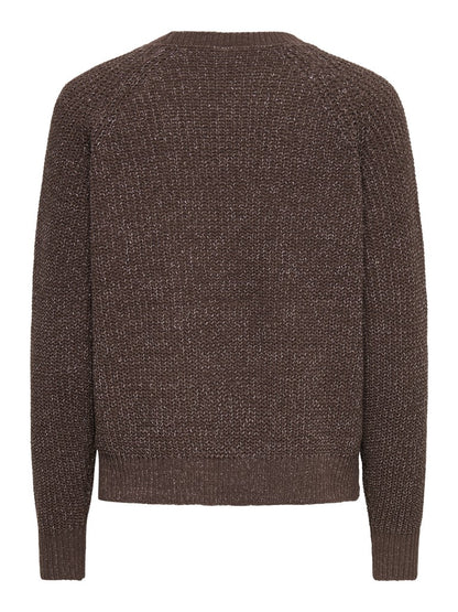 Maglia girocollo intarsi