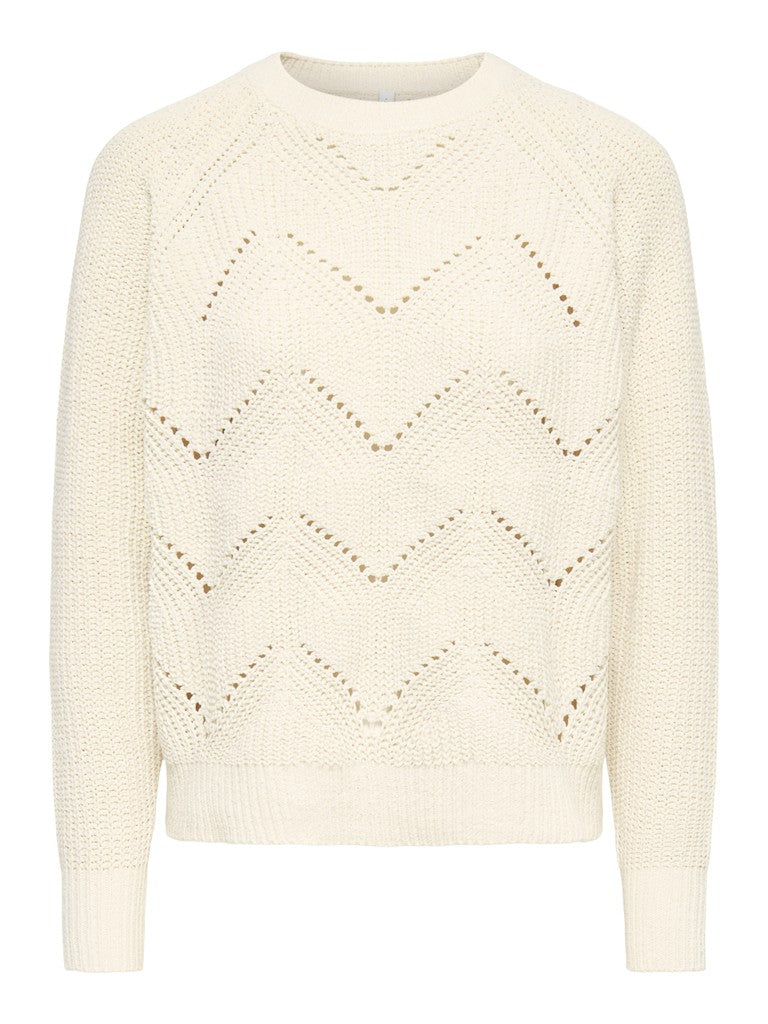 Maglia girocollo intarsi