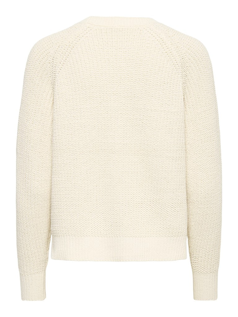 Maglia girocollo intarsi