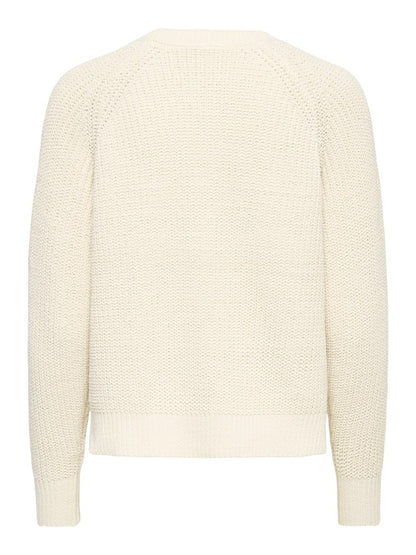 Maglia girocollo intarsi