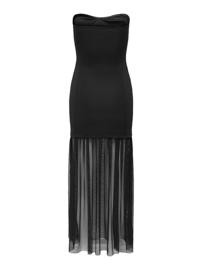 Abito fascia balza tulle