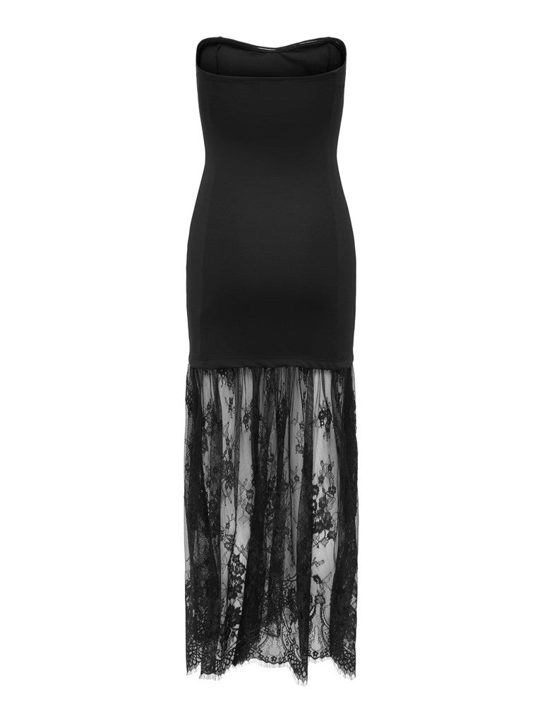 Abito fascia balza tulle