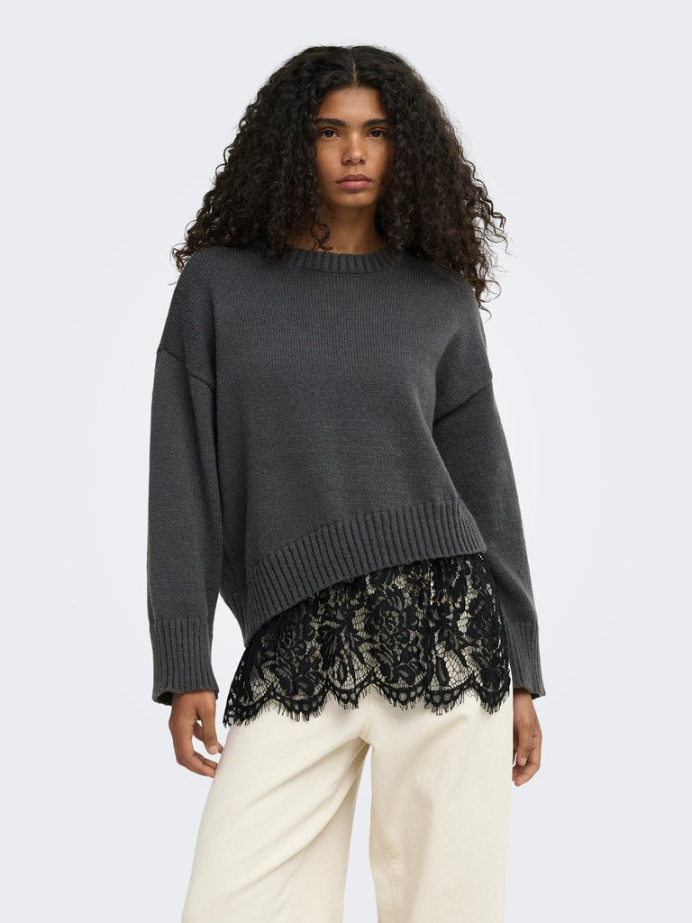 Maglia balza pizzo
