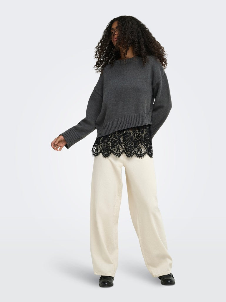 Maglia balza pizzo