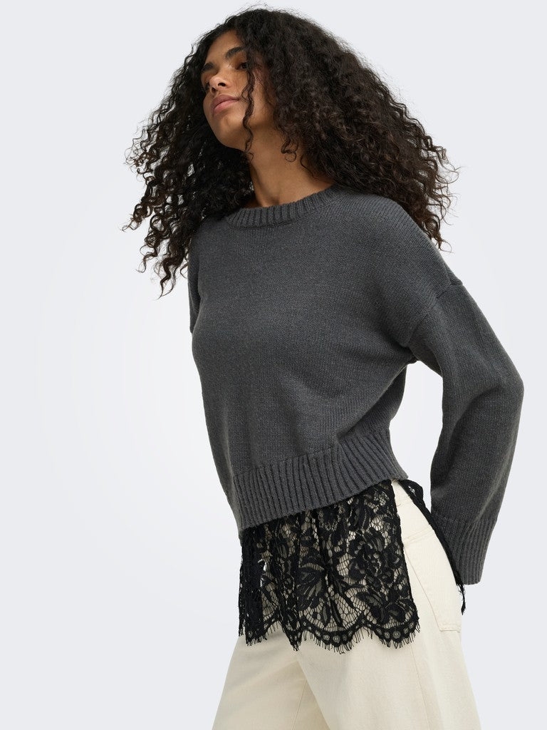 Maglia balza pizzo