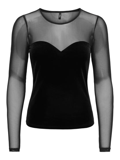 T-shirt tulle velluto