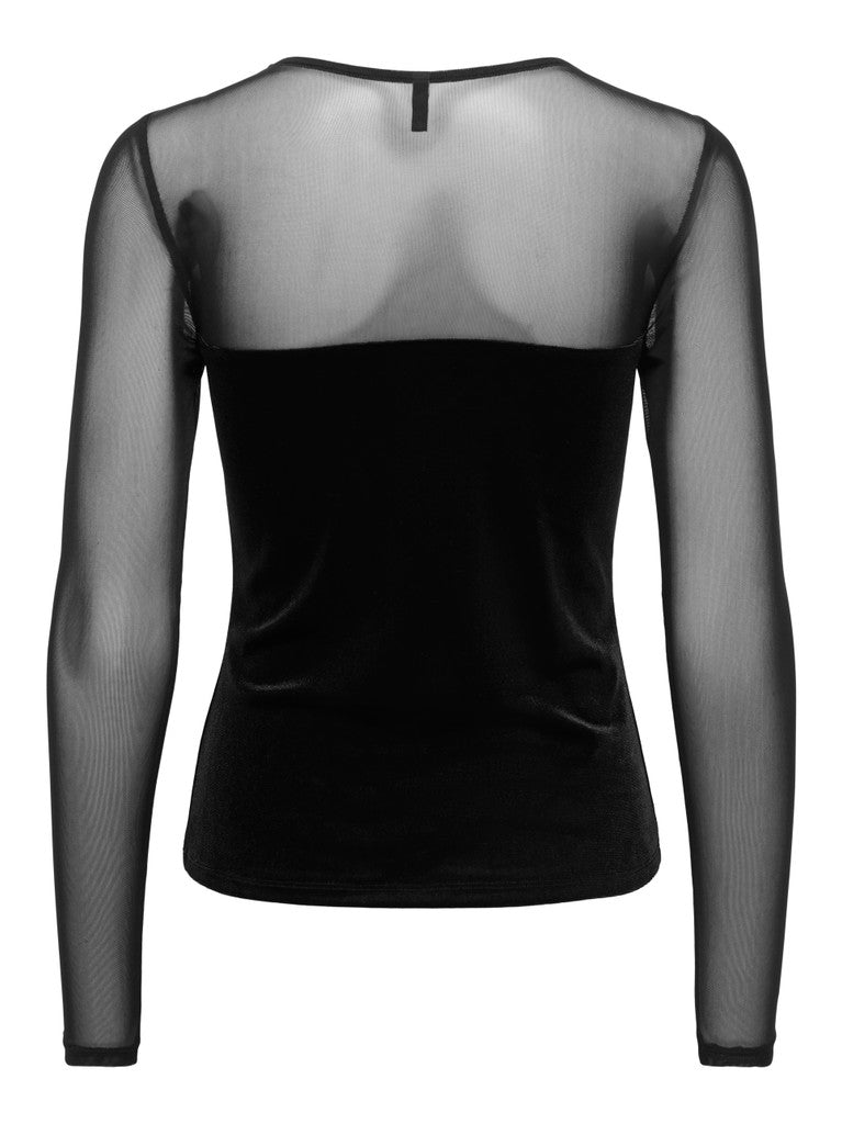T-shirt tulle velluto