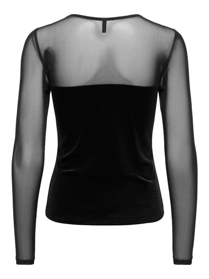 T-shirt tulle velluto