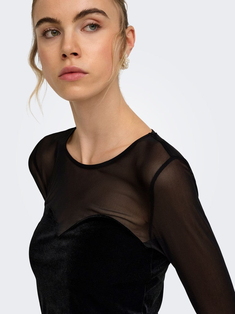 T-shirt tulle velluto