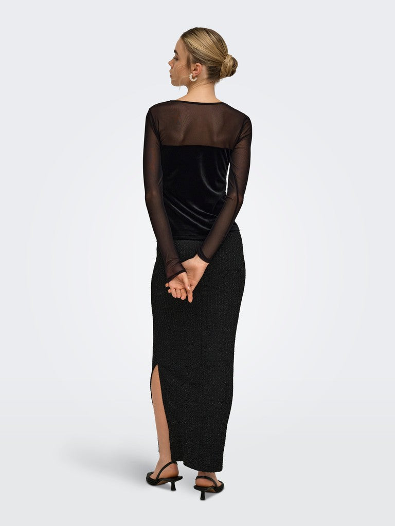 T-shirt tulle velluto