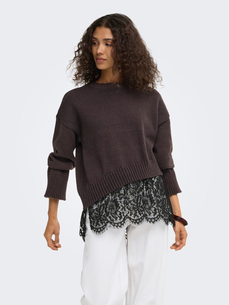 Maglia balza pizzo