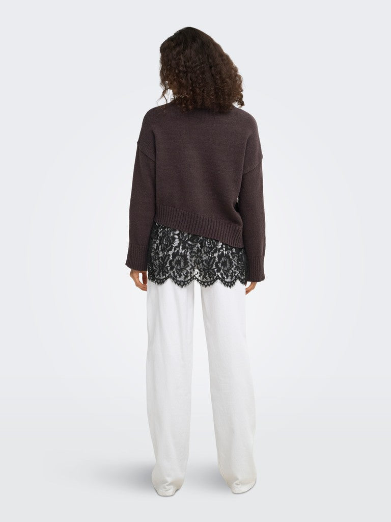 Maglia balza pizzo