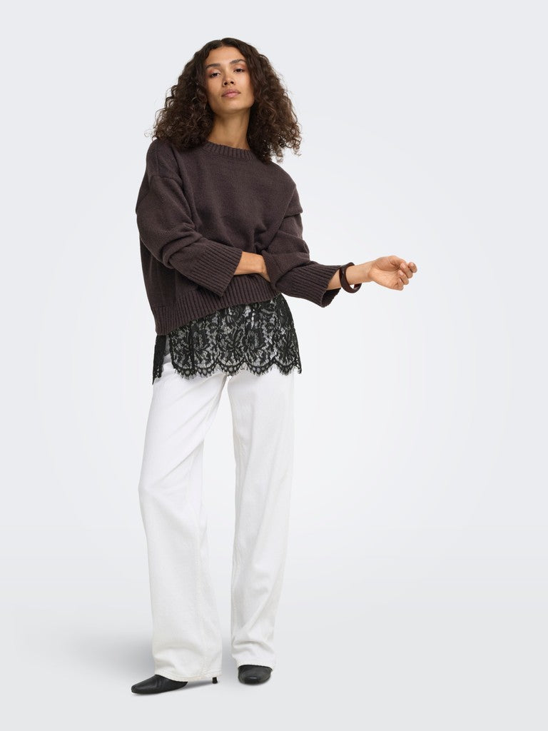 Maglia balza pizzo