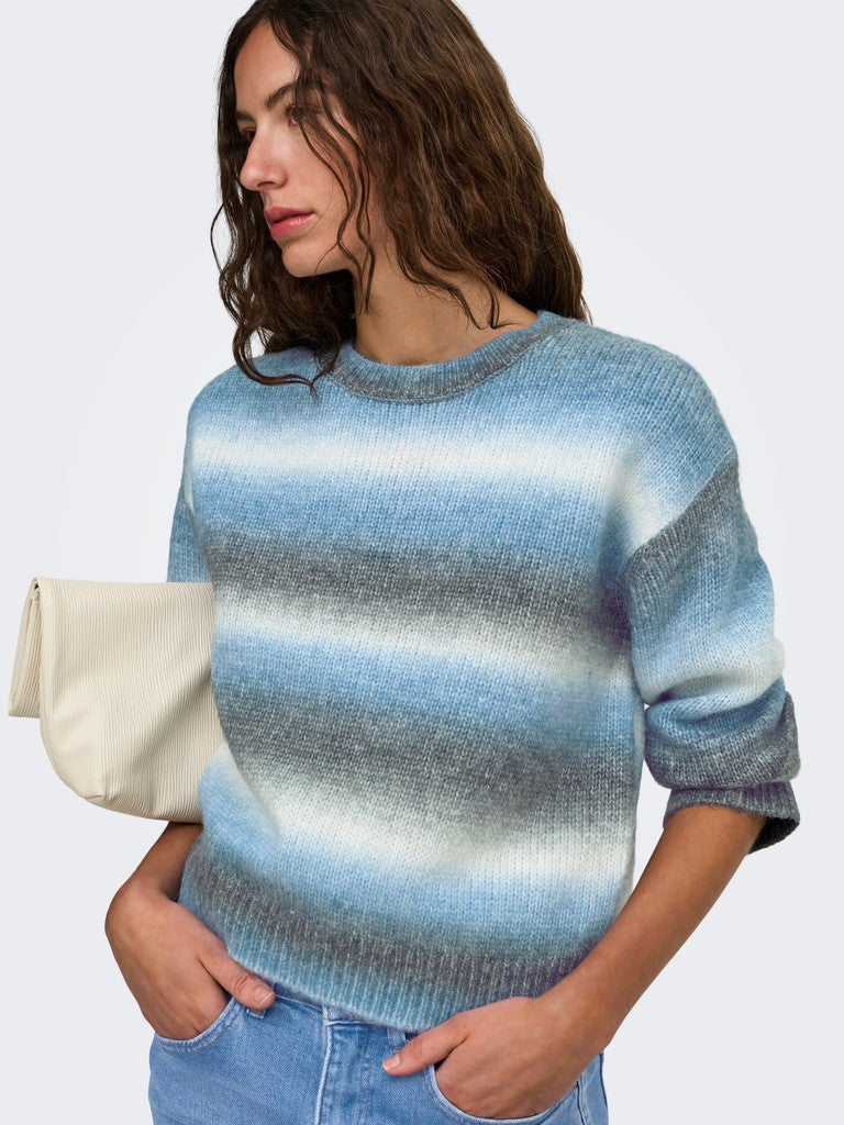 Maglia sfumata girocollo
