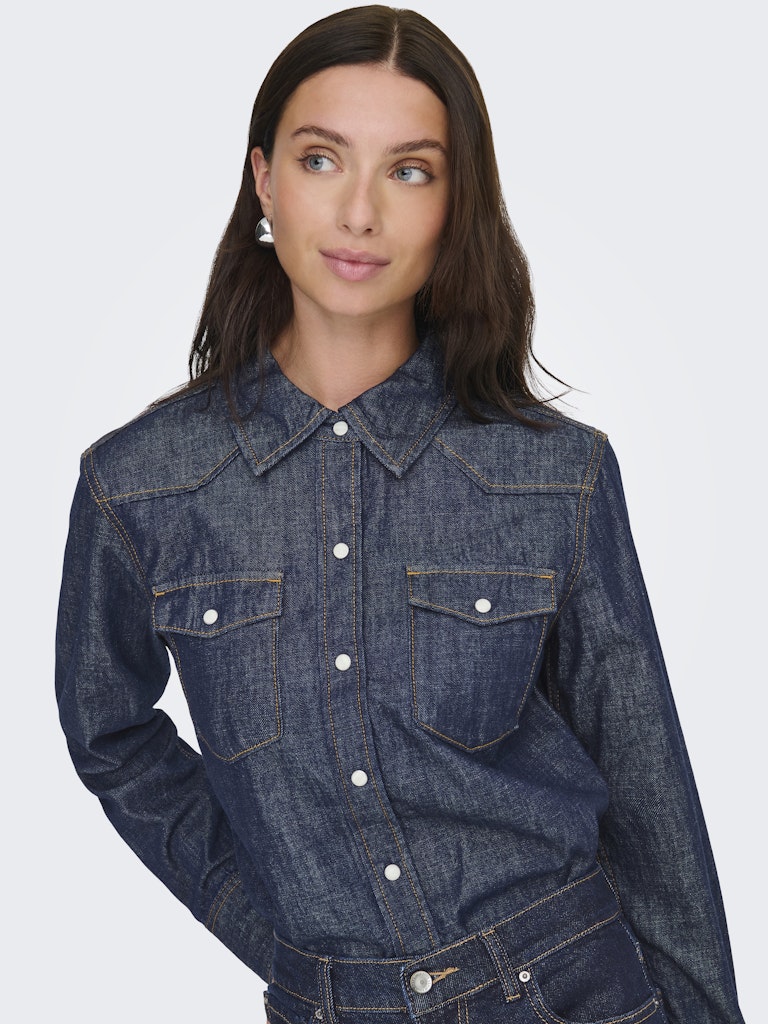 Camicia denim scura
