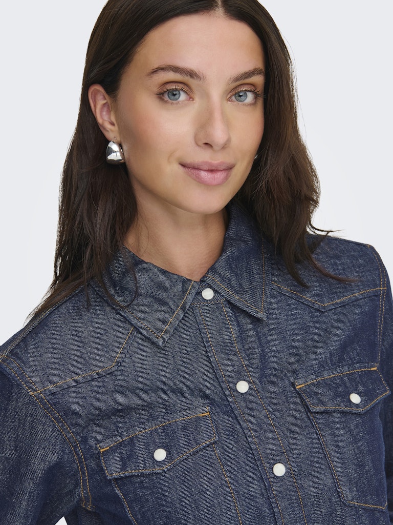 Camicia denim scura
