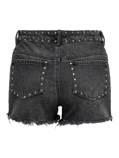Short denim borchiette
