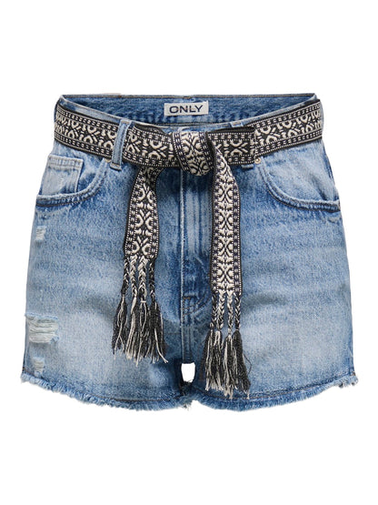 Short denim cintura