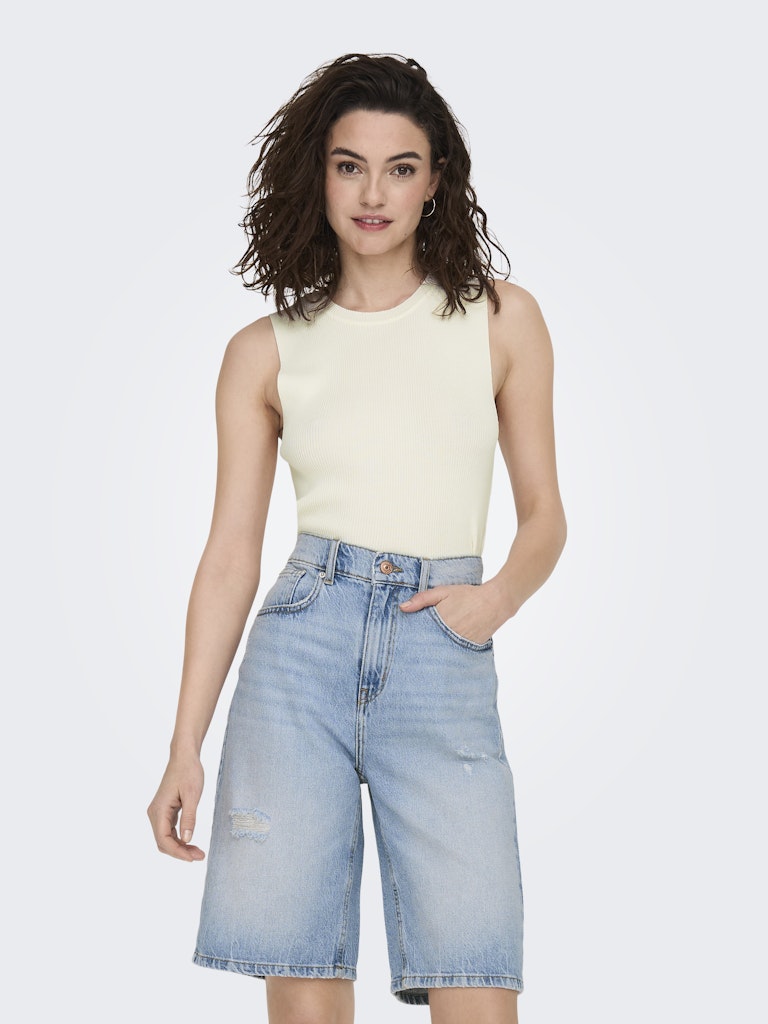 Maglia tricot smanicata