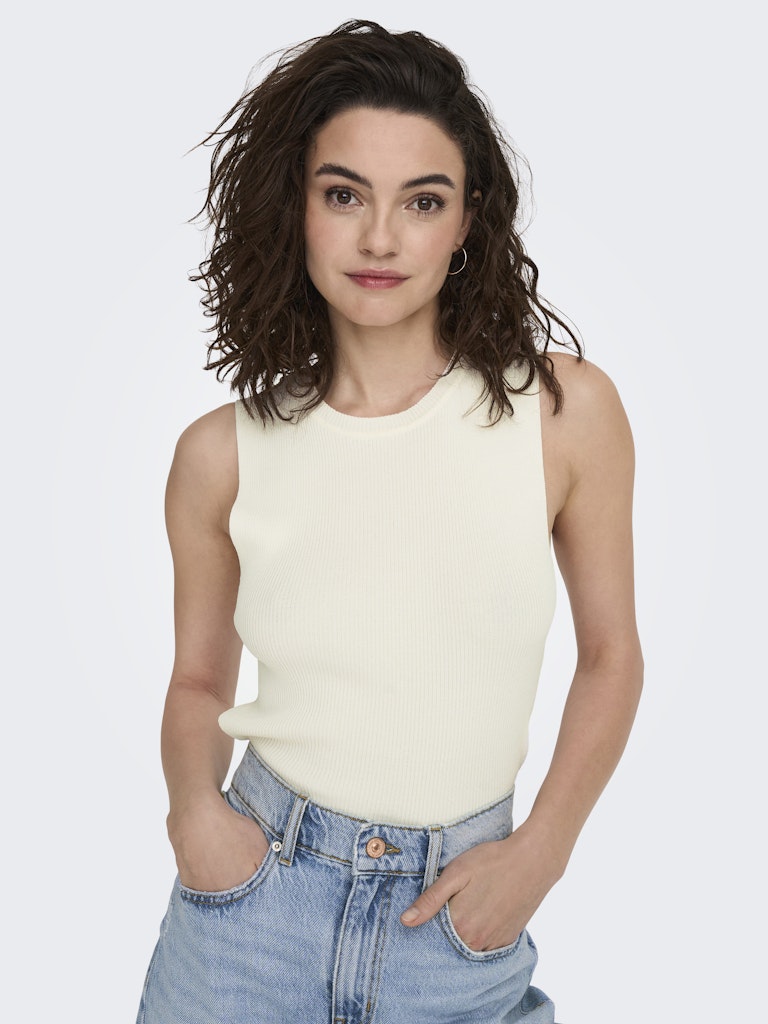 Maglia tricot smanicata