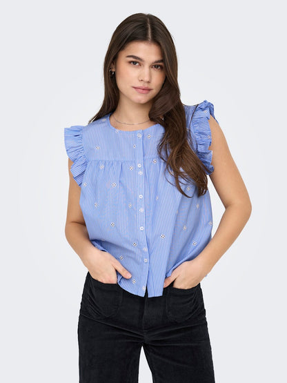 Camicia rigata alette