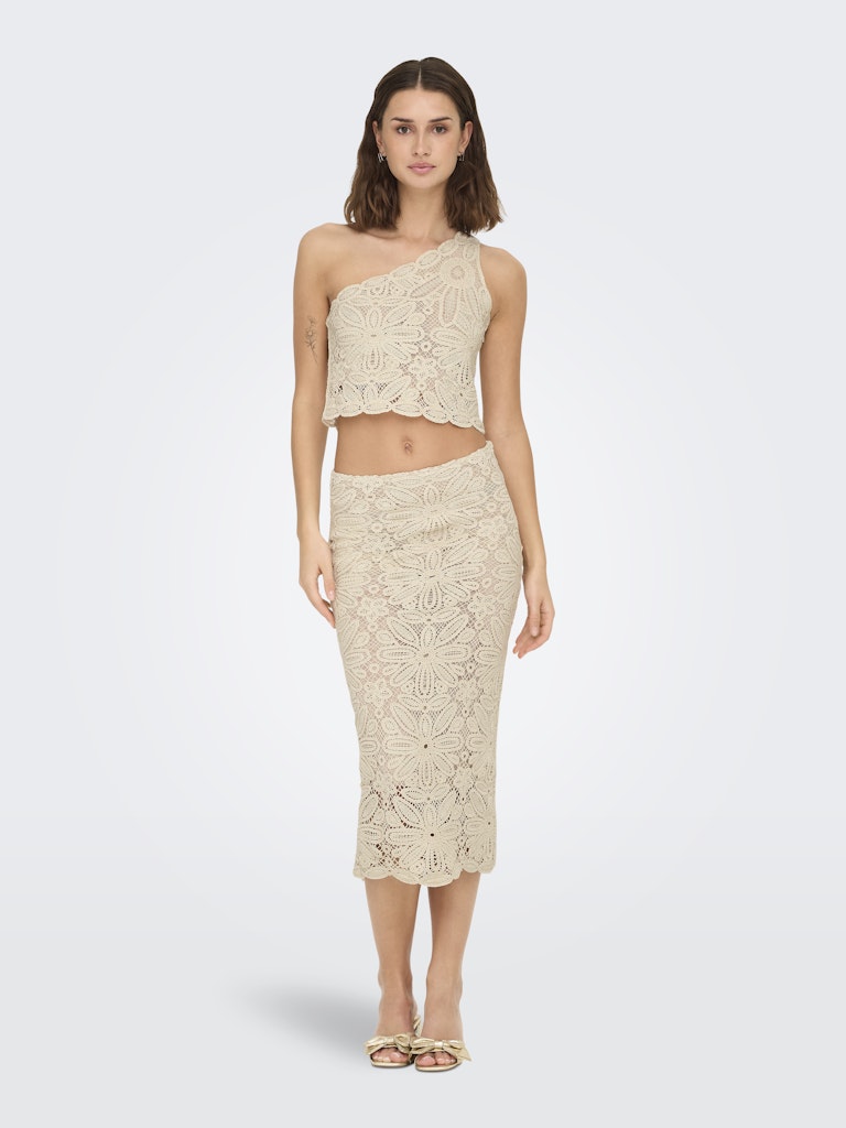 Top monospalla macrame