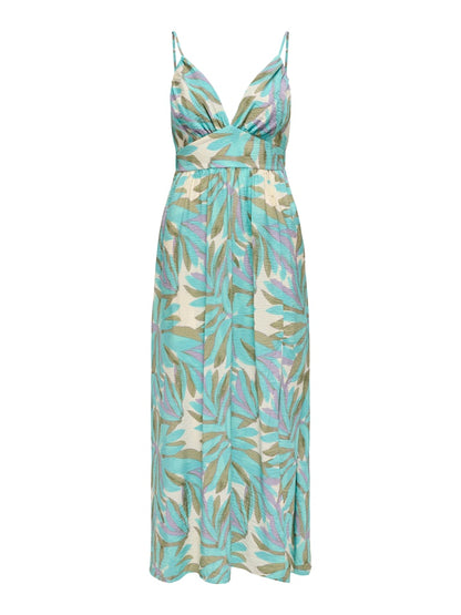 Abito fantasia foglie