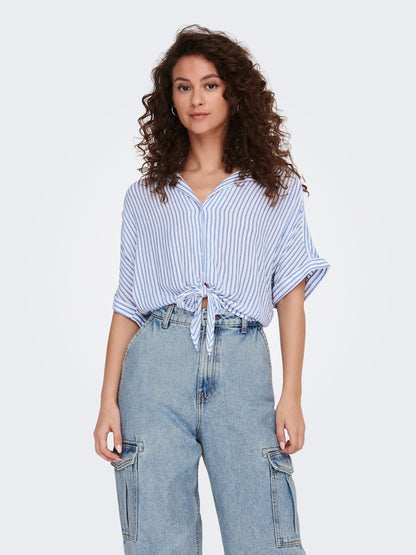 Camicia rigata nodo