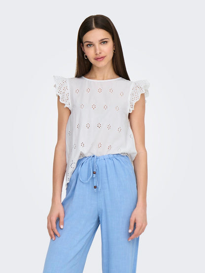 Camicia sangallo fantasia volant