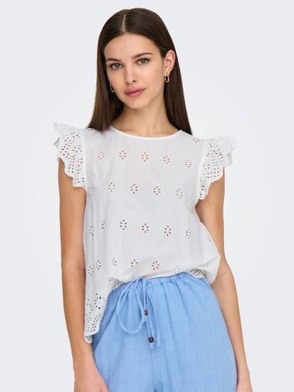 Camicia sangallo fantasia volant