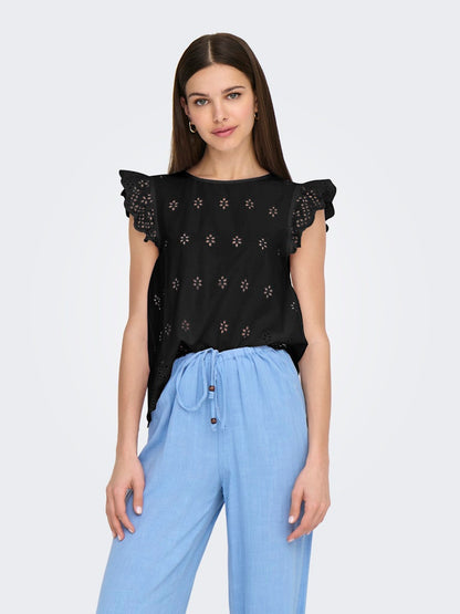 Camicia sangallo fantasia volant