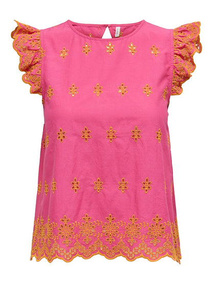 Camicia sangallo fantasia volant