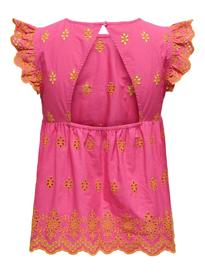 Camicia sangallo fantasia volant