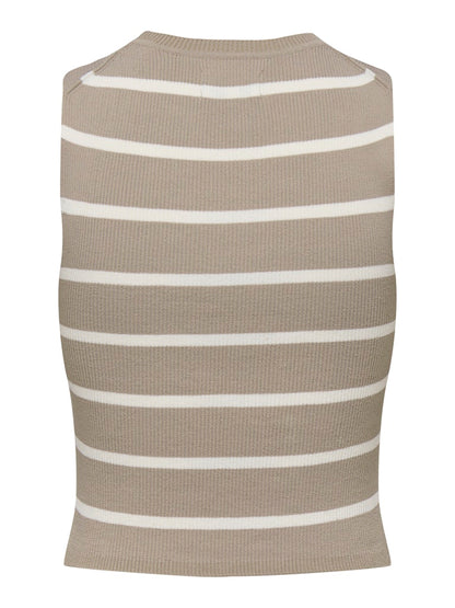 Maglia tricot smanicata