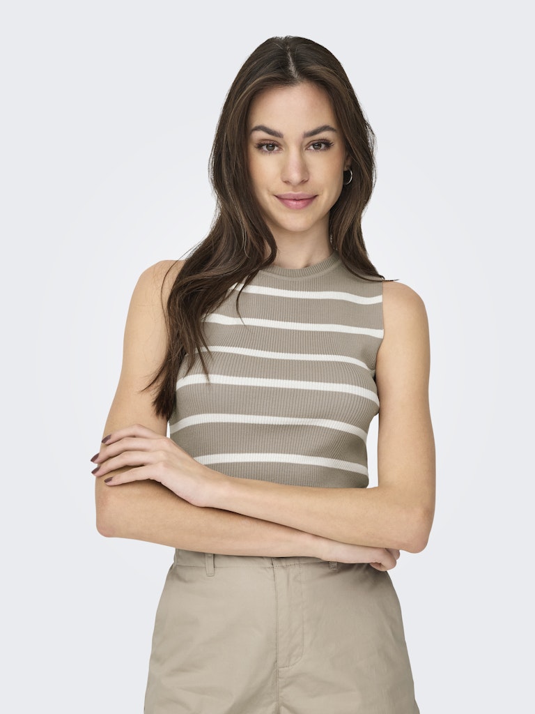 Maglia tricot smanicata