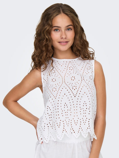 Camicia sangallo smanicata