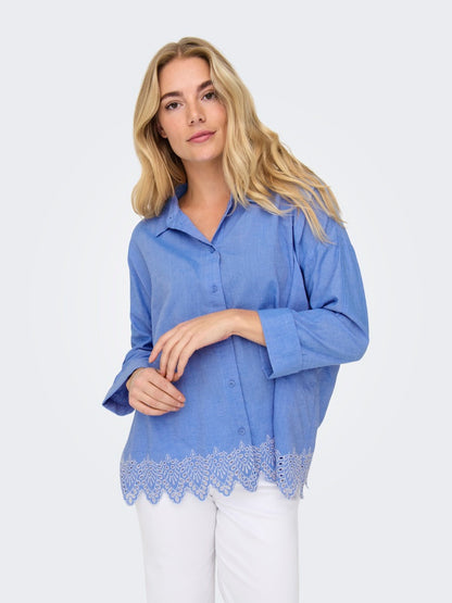 Camicia fondo sangallo