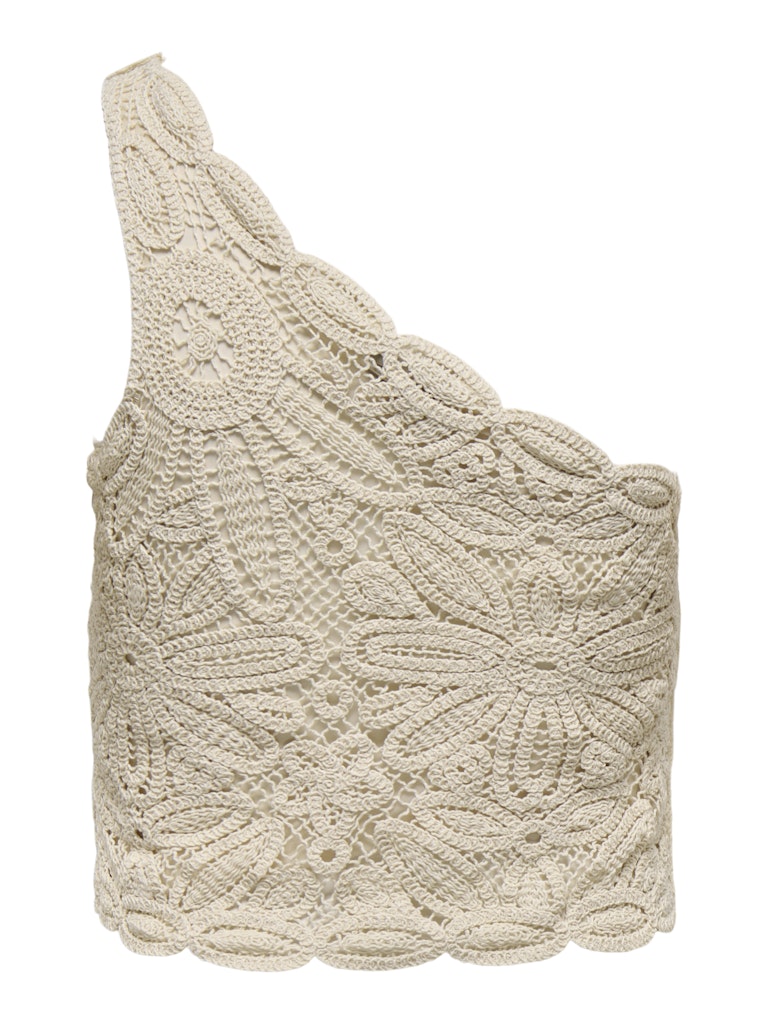 Top monospalla macrame