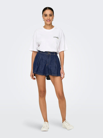 Short denim largo