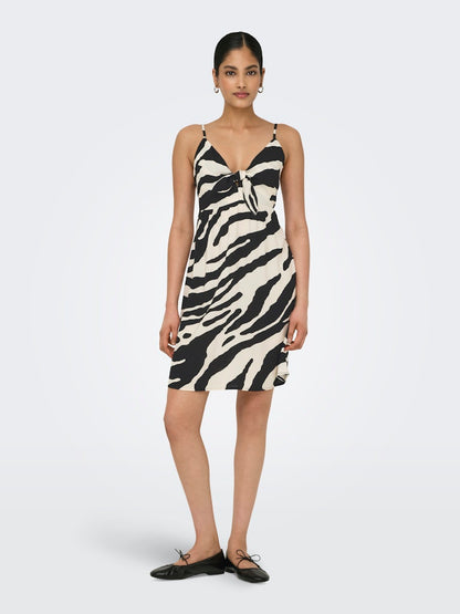 Abito corto animalier