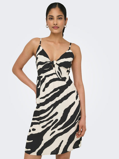 Abito corto animalier