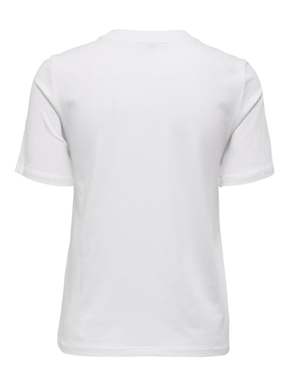 T-shirt perline collo