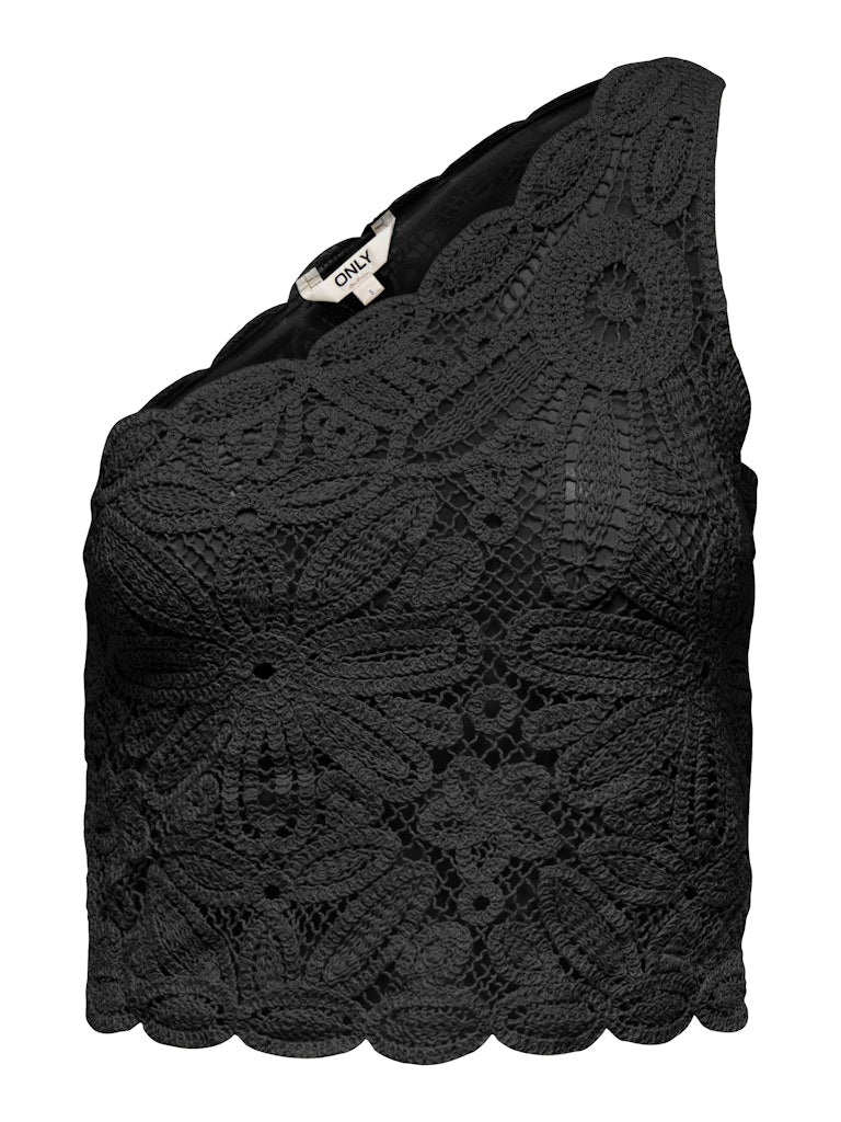 Top monospalla macrame