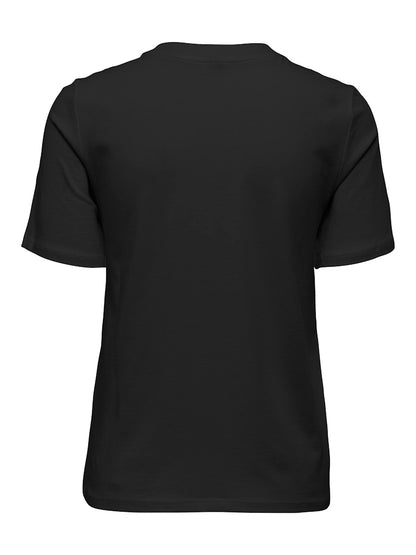 T-shirt perline collo