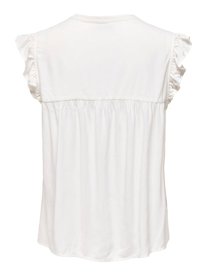 Camicia volant spalle ricami
