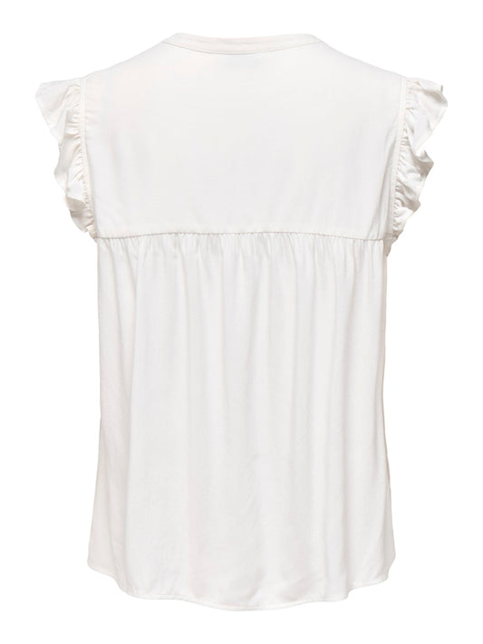 Camicia volant spalle ricami