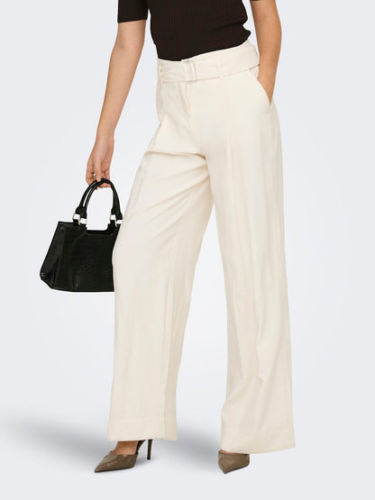 Pantaloni wide cintura