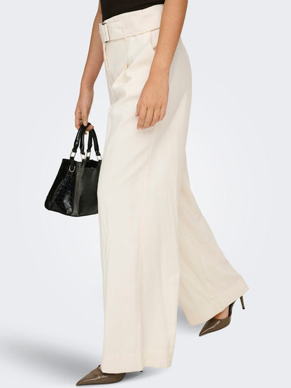 Pantaloni wide cintura
